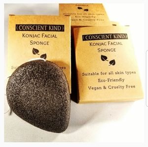 Zero Waste Konjac Facial Sponge With Charcoal